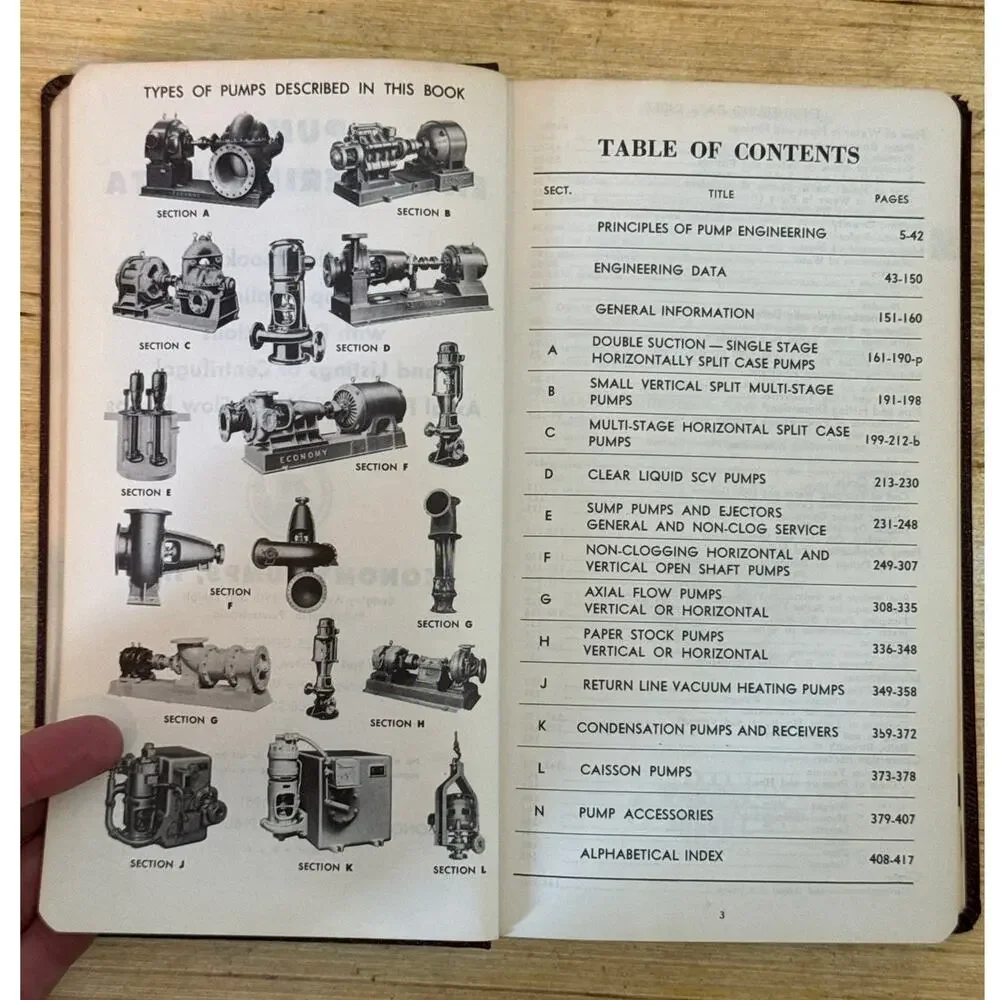 Pump Engineering Data 1952 Economy Pumps Inc Vintage Manual